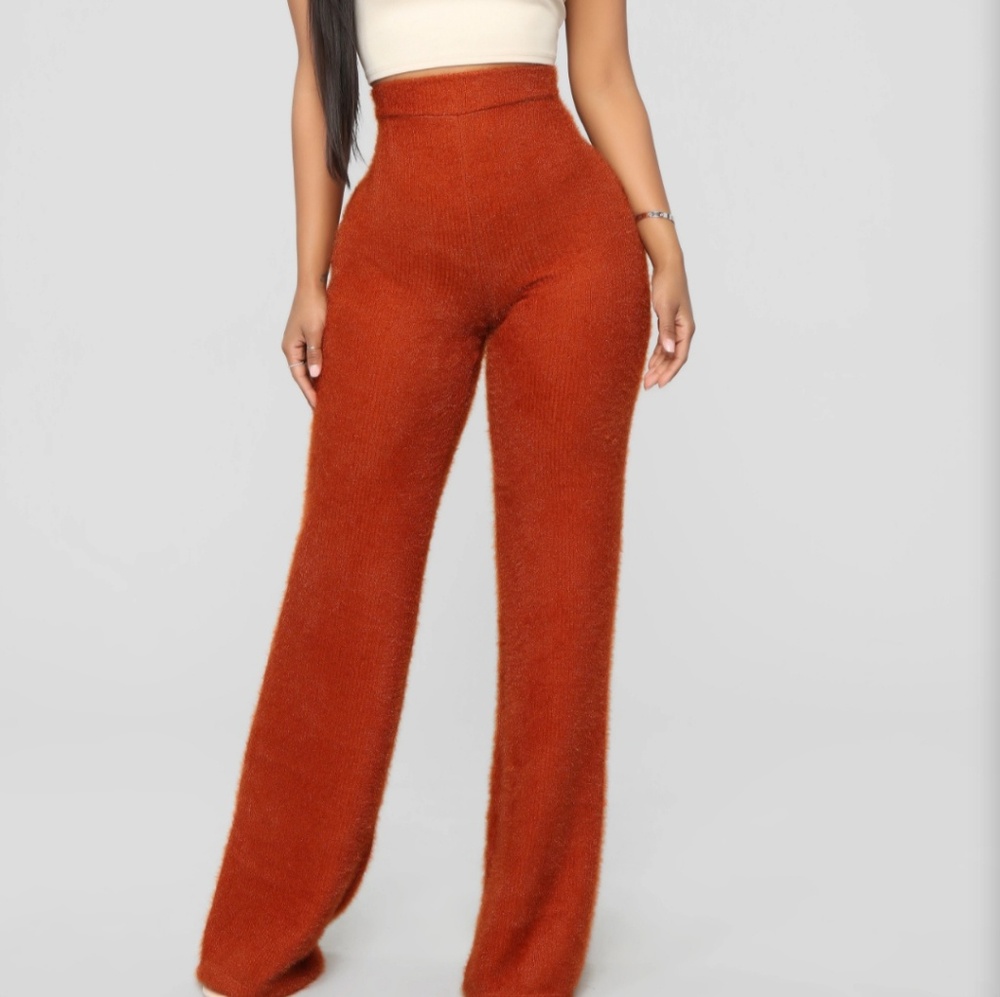 High Waist Fuzzy Pants